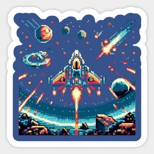 Space ship Sticker